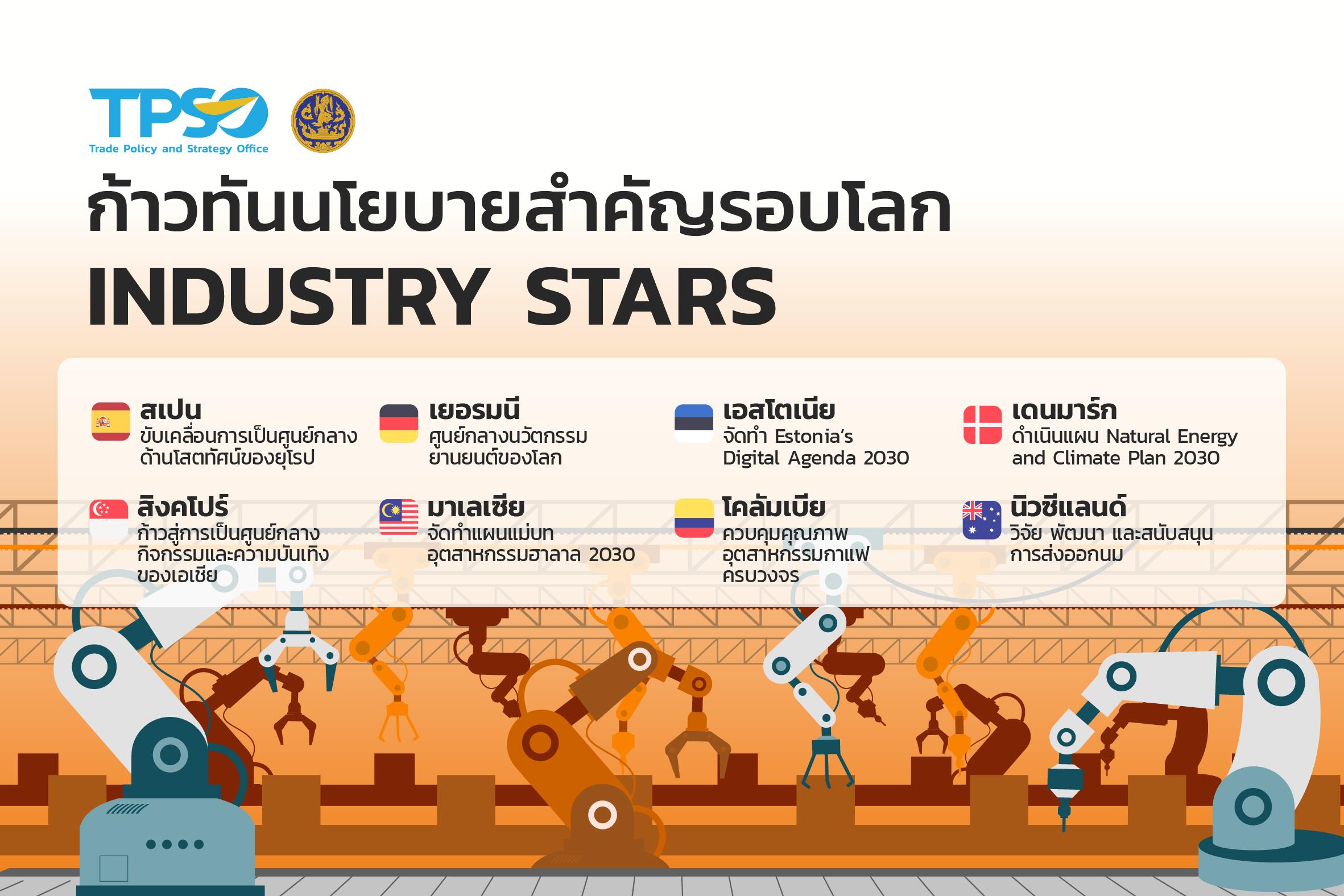 ก้าวทันนโยบายสำคัญรอบโลก (Industry Stars)