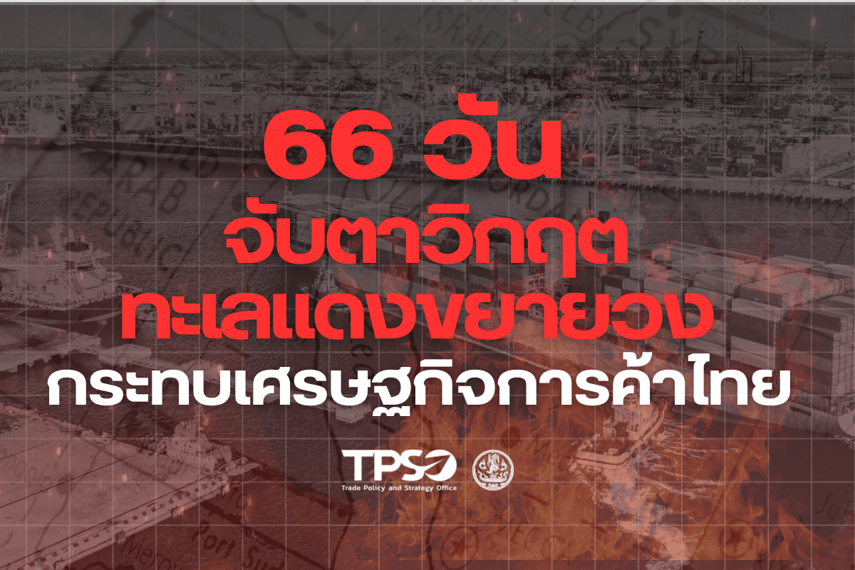 66 วัน จับตาวิกฤตทะเลแดงขยายวง กระทบเศรษฐกิจการค้าไทย