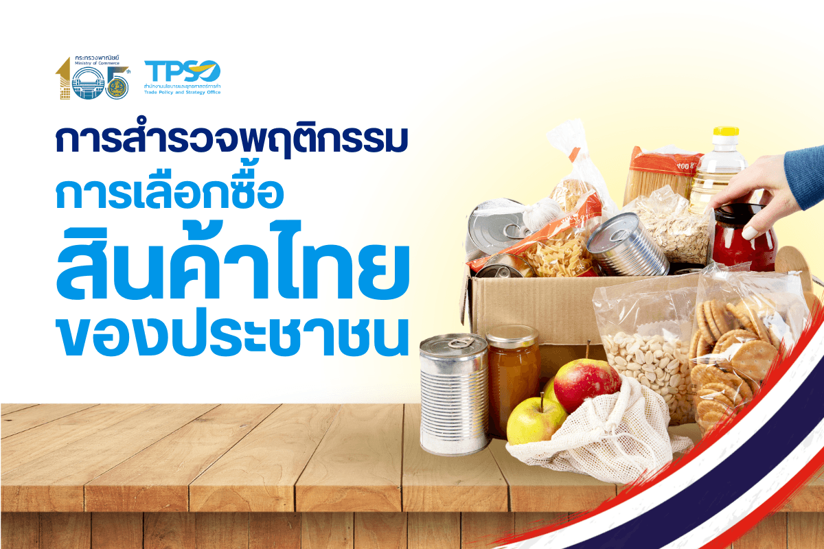 การสำรวจพฤติกรรมการเลือกซื้อสินค้าไทยของประชาชน